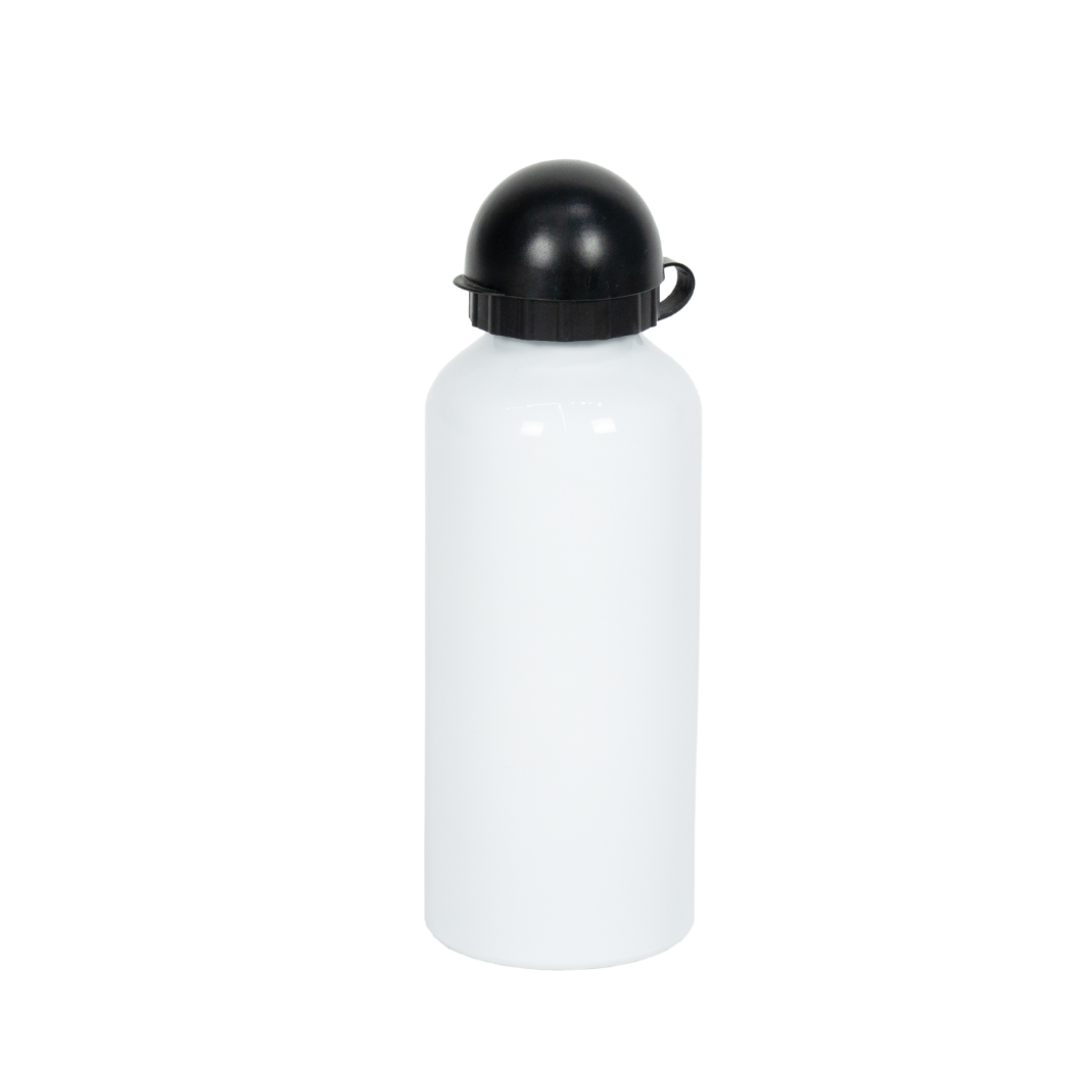 Garrafa de Alumínio Tampa Bola Branca 600ml