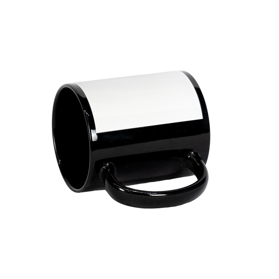 Caneca Interno Preto Tarja Branca  325ml