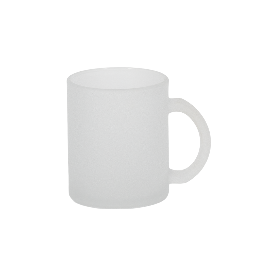 Caneca Vidro Jateado 325ml