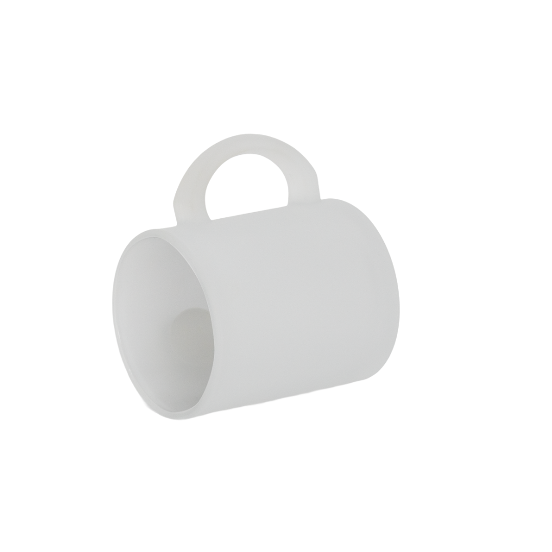 Caneca Vidro Jateado 325ml