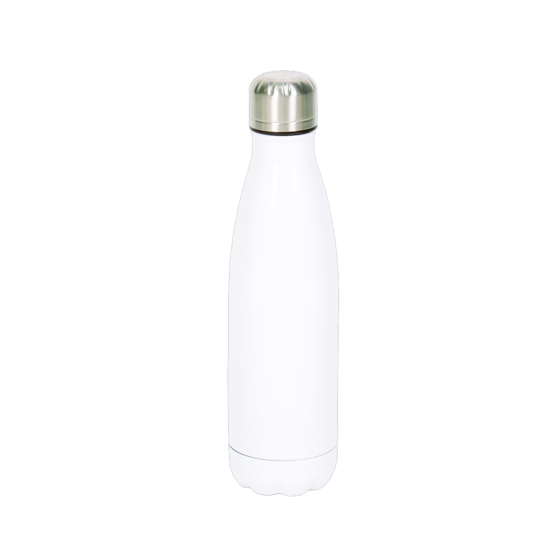 Garrafa Térmica de Aço Inox Estilo Cola Branco 500ml