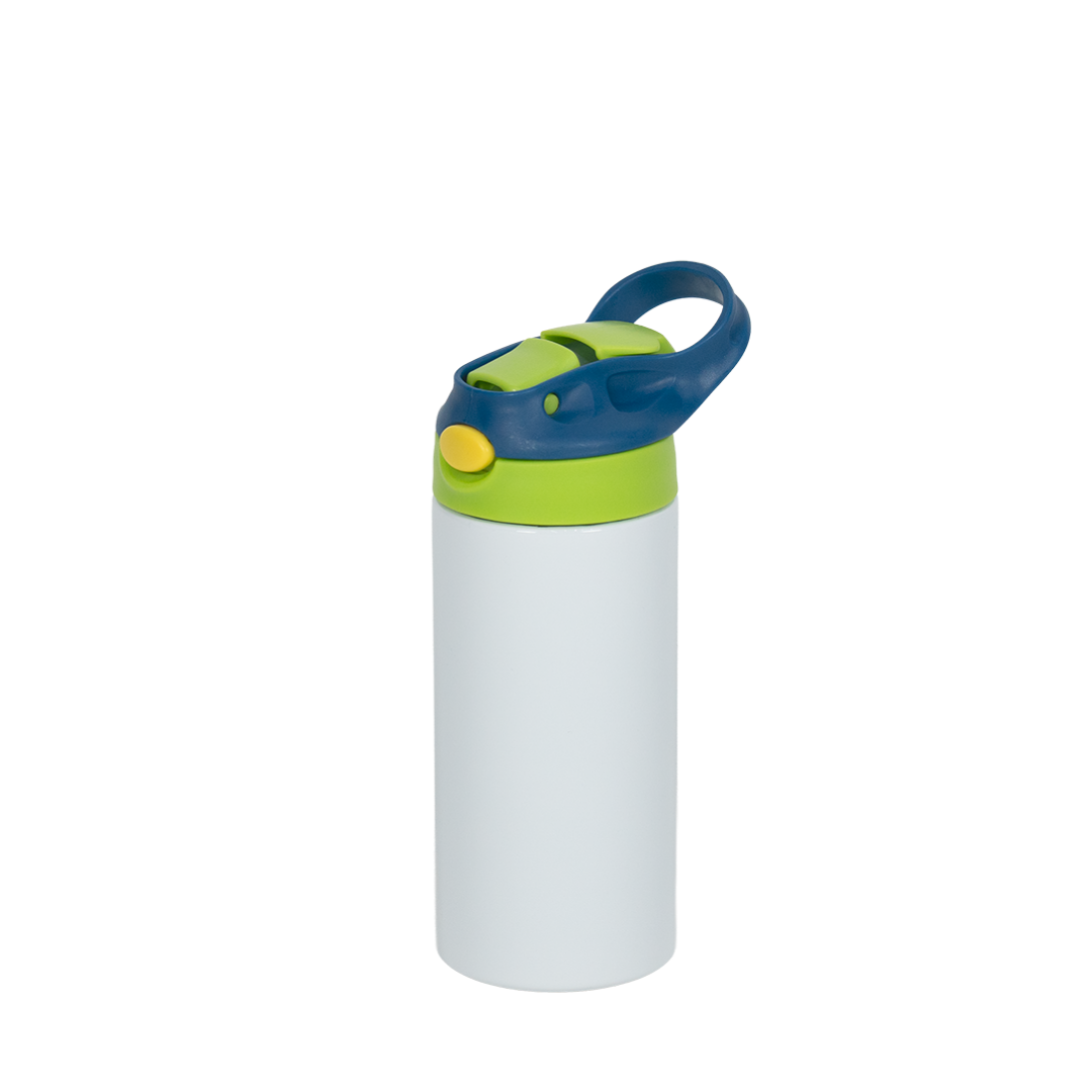 Garrafa Térmica Kids Tampa Verde Claro e Azul Escuro 350ml