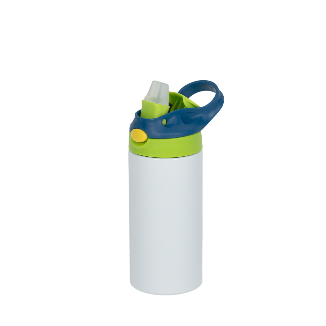 Garrafa Térmica Kids Tampa Verde Claro e Azul Escuro 350ml