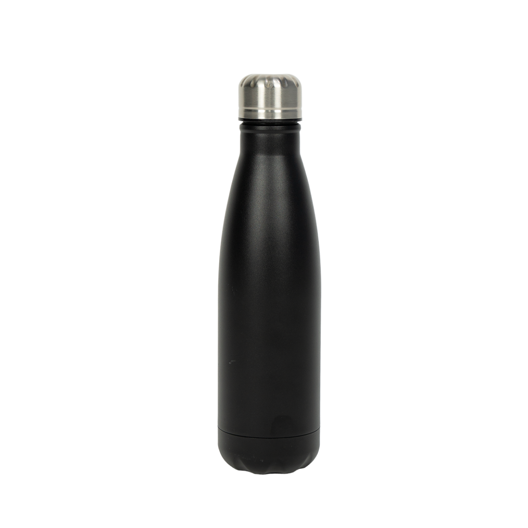 Garrafa Térmica de Aço Inox Estilo Cola Preto Fosco  500ml