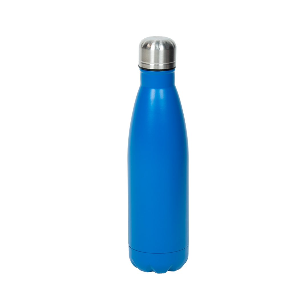 Garrafa Térmica de Aço Inox Estilo Cola Azul Fosco  500ml