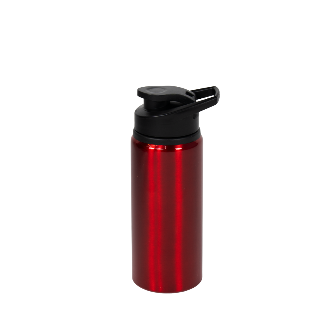 Garrafa de Alumínio Tampa Flip Vermelho 600ml