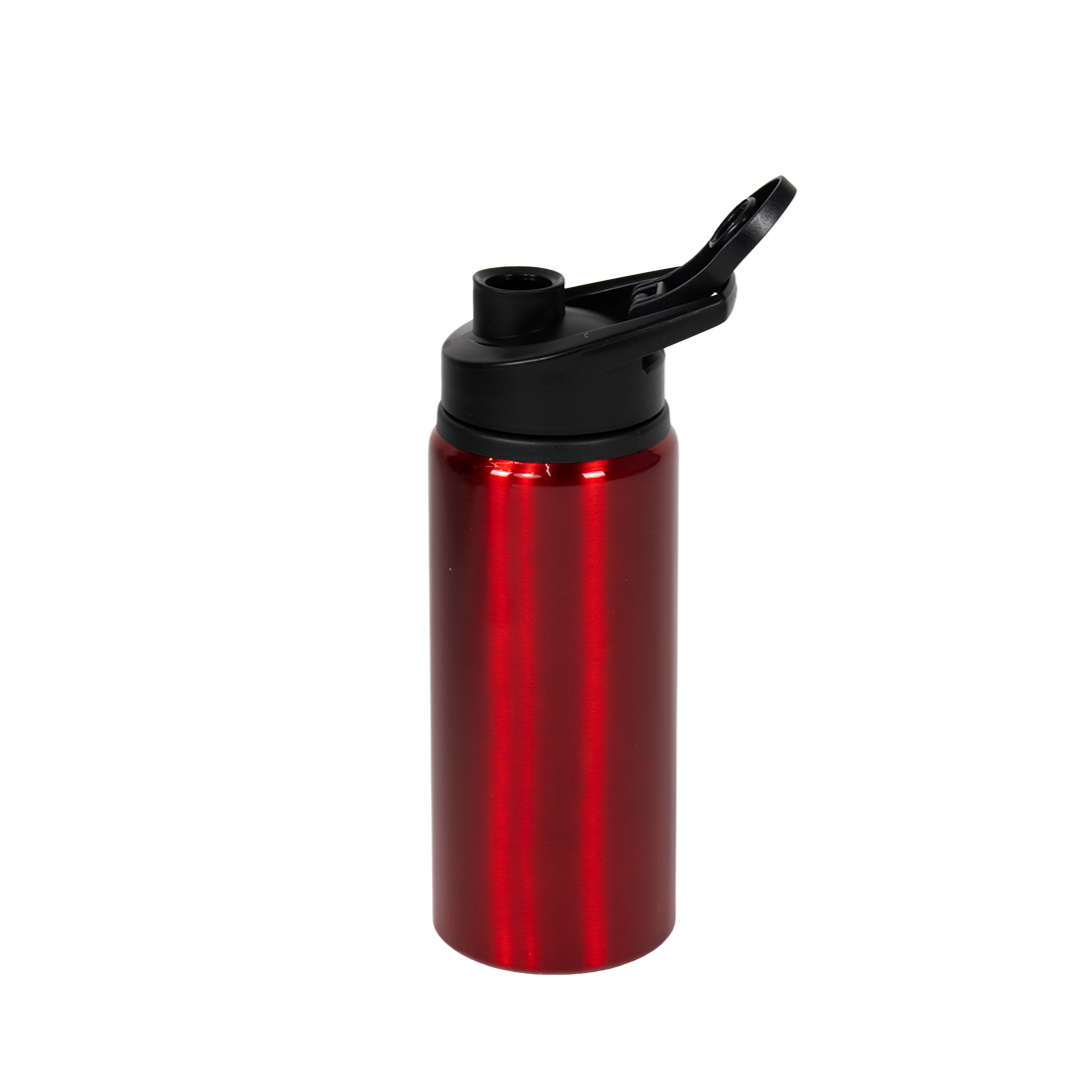Garrafa de Alumínio Tampa Flip Vermelho 600ml