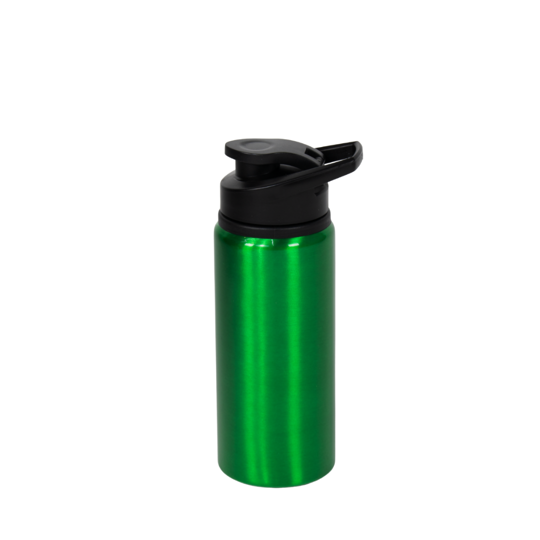 Garrafa de Alumínio Tampa Flip Verde 600ml