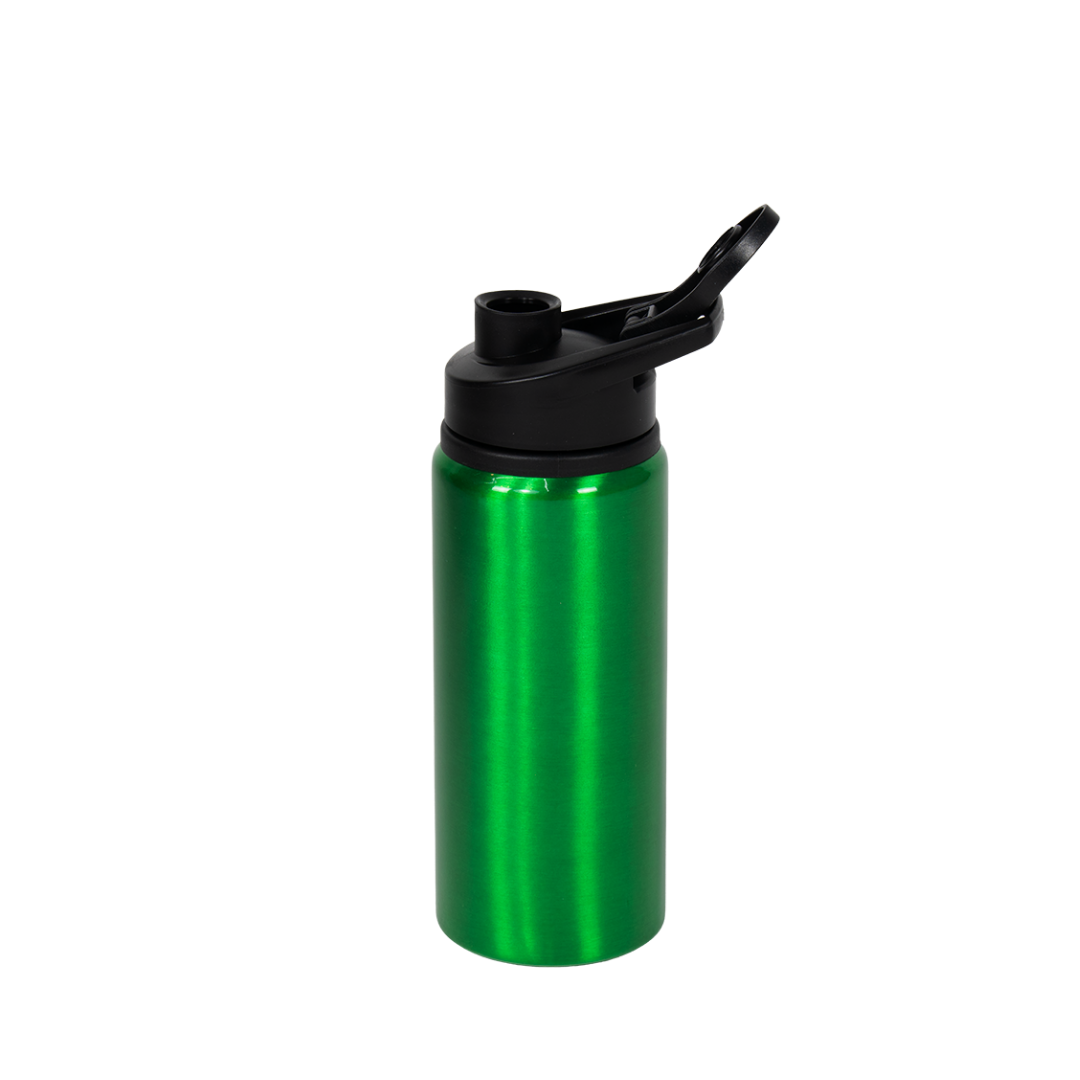 Garrafa de Alumínio Tampa Flip Verde 600ml