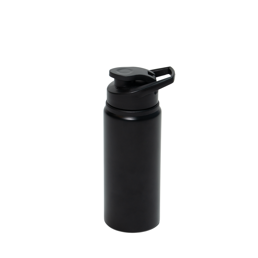 Garrafa de Alumínio Tampa Flip Preto 600ml