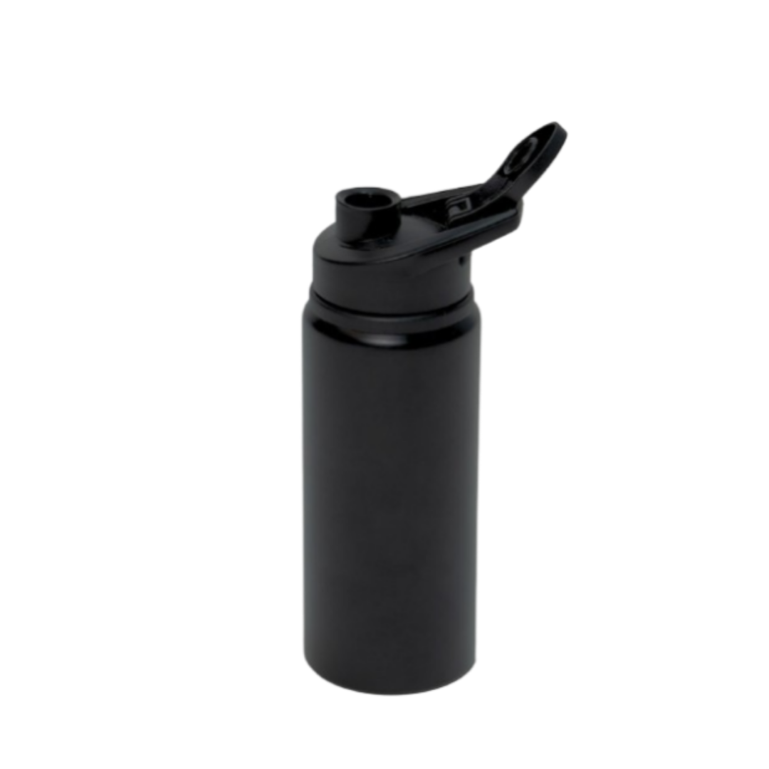 Garrafa de Alumínio Tampa Flip Preto 600ml