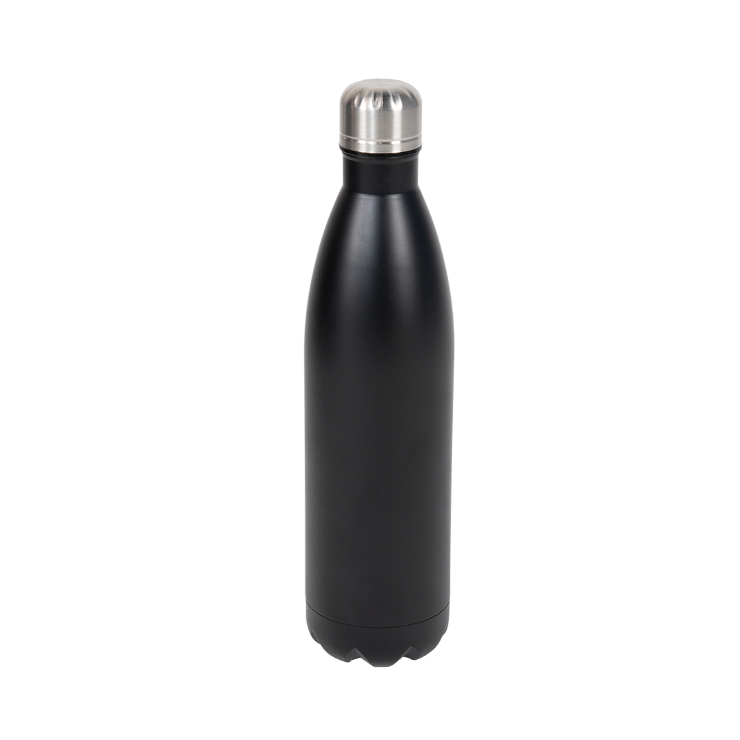 Garrafa Térmica de Aço Inox Estilo Cola Preto Fosco 750ml